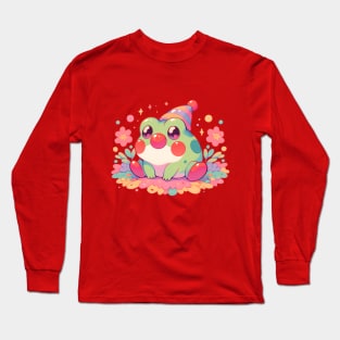 Cute Clown Frog Long Sleeve T-Shirt